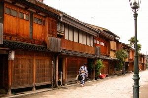 One of Kanazawa's old neighborhoods